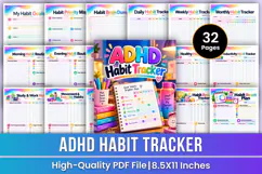 ADHD Habit Tracker | Focus, Productivity, Wellness & Habit Product Image 1