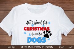 Dog Quote Tshirt Design. Christmas Dog Quotes Product Image 1