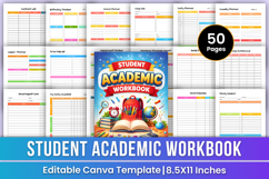 Student Academic Workbook | Study Planner, Homework Tracker Product Image 1