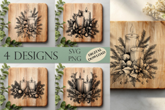 Christmas Cutting Board Laser Engraving Product Image 1
