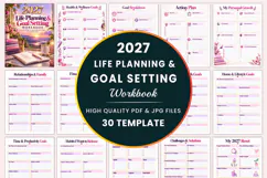 2027 Life Planning & Goal Setting Workbook Kdp interiors Product Image 1