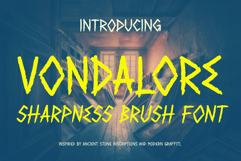 VT Vondalore Sharpness Brush Font Product Image 1