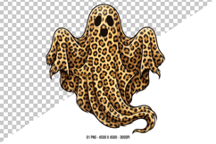 Leopard Print Ghost Clipart PNG Product Image 1