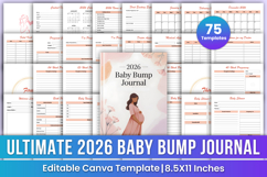 2026 Baby Bump Journal | Pregnancy Journey Memory Book Product Image 1
