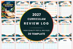 2027 Curriculum Review Log Kdp interiors Product Image 1