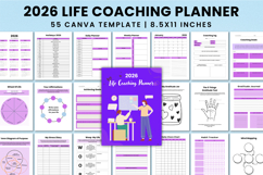 2026 Life Coaching Planner For Canva Templates Product Image 1
