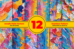 Acrylic Paint Texture Seamless Pattern Product Image 1
