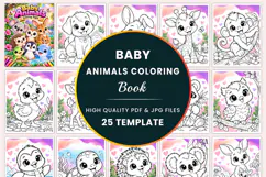 Baby Animals Coloring Pages Product Image 1