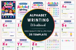 Alphabet Writing Workbook Kdp interiors Product Image 1