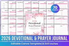 2026 Devotional &amp; Prayer Journal Canva Templates Product Image 1