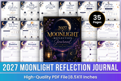 2027 Moonlight Reflection Journal | Self-Discovery &amp; Lunar Product Image 1