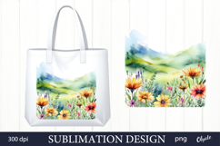 Watercolor Forest Sublimation. Woodland PNG Product Image 1