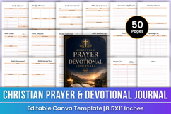 Christian Prayer &amp; Devotional Journal Canva Product Image 1