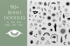 Line Art Clipart | Boho Doodles Minimal SVG Product Image 1