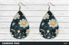 Earring Winter Magic Sublimation PNG Product Image 1