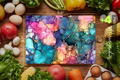Alcohol Ink Cutting Board Design - 04 Variations Product Image 1