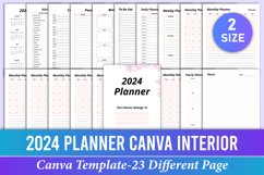Editable 2024 Planner Canva Kdp Interior Product Image 1