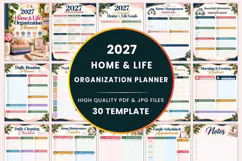 2027 Home & Life Organization Planner Kdp interiors Product Image 1