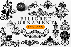 Filigree Ornament SVG Bundle Product Image 1