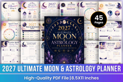 2027 Ultimate Moon &amp; Astrology Planner | Lunar Manifestation Product Image 1