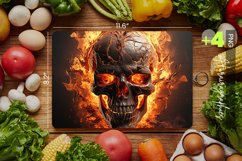 Burning Skull Cutting Board Design - 04 Variations Product Image 1