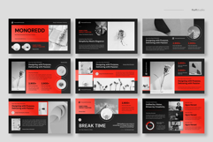 Red Minimalist Pitchdeck Keynote Template Product Image 2