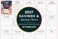 2027 Savings & Spending Planner Kdp interiors Product Image 1
