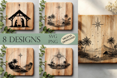 Bethlehem Star SVG | Nativity Scene Laser Engraving Design Product Image 1