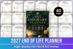 2027 End of Life Planner | Medical & Estate Product Image 1