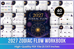 2027 Zodiac Flow Workbook | Astrology, Energy &amp; Intentional Product Image 1