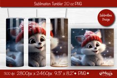 Christmas Tumbler wrap Baby Animals Tumbler png 20 Oz Product Image 1