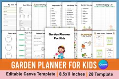 Editable Garden Planner For Kids Canva Product Image 1