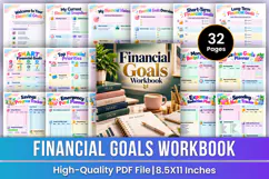 Financial Goals Workbook | Goal Setting, Budgeting, Savings Product Image 1