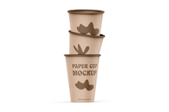 Kraft Paper Cups Mockup Product Image 2