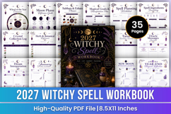 2027 Witchy Spell Workbook | Spellcraft &amp; Magical Practice Product Image 1