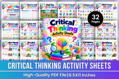 Critical Thinking Activity Sheets | Logic Puzzles, Problem Product Image 1