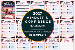 2027 Mindset & Confidence Worksheets Product Image 1