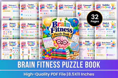 Brain Fitness Puzzle Book | Logic, Memory, Focus & Problem Product Image 1