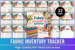 Fabric Inventory Tracker | Printable Sewing & Fabric Product Image 1