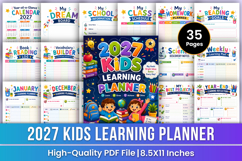 2027 Kids Learning Planner | Study &amp; Homework Product Image 1