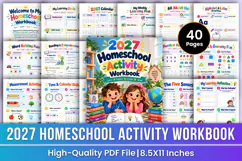 2027 Homeschool Activity Workbook | Reading, Math, Science Product Image 1