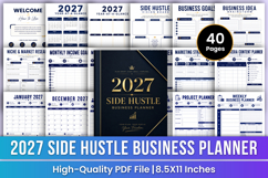 2027 Side Hustle Business Planner | Business Organizer PDF Product Image 1