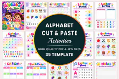 Alphabet Cut and Paste Activities kdp interiors Product Image 1