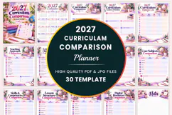 2027 Curriculum Comparison Tracker Kdp interiors Product Image 1