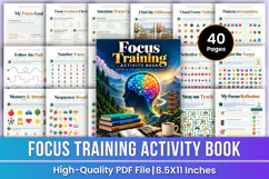 Focus Training Activity Book | Focus, Attention, Memory Product Image 1