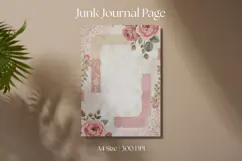 Vintage Rose Junk Journal Page Product Image 1