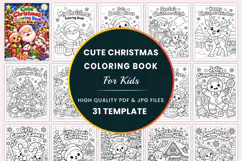 Cute Christmas Coloring Book for Kids Product Image 1