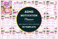 ADHD Motivation Planner Kdp interiors Product Image 1