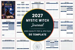 2027 Mystic Witch Journal Kdp interiors Product Image 1