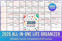 2026 All-in-One Life Organizer Bundle Canva Templates Product Image 1